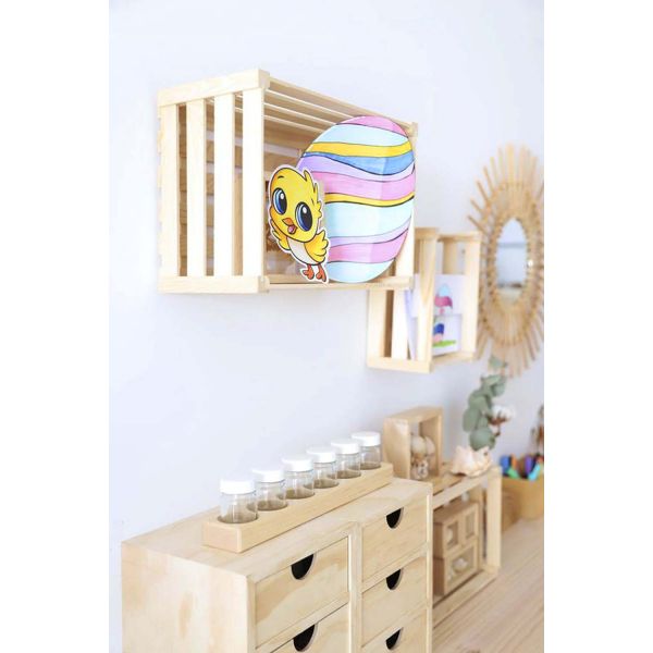 Caisse de rangement en pin massif Home box - 8