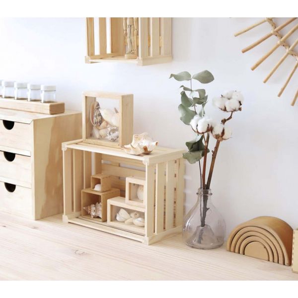 Caisse de rangement en pin massif Home box - 5