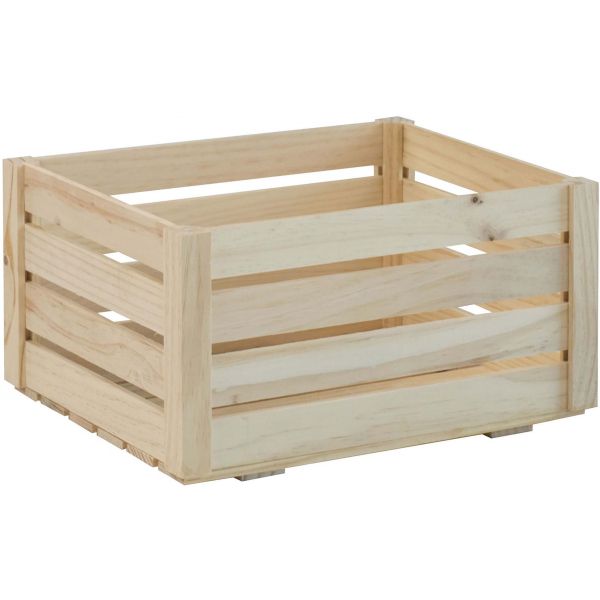 Caisse de rangement en pin massif Home box