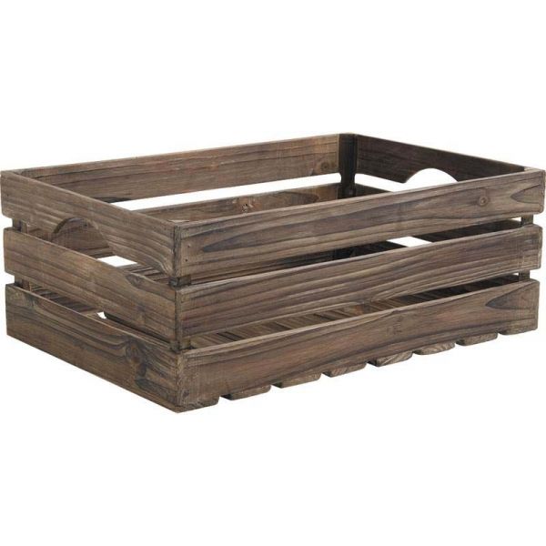 Caisses en bois vieilli (Lot de 3) - AUB-2517
