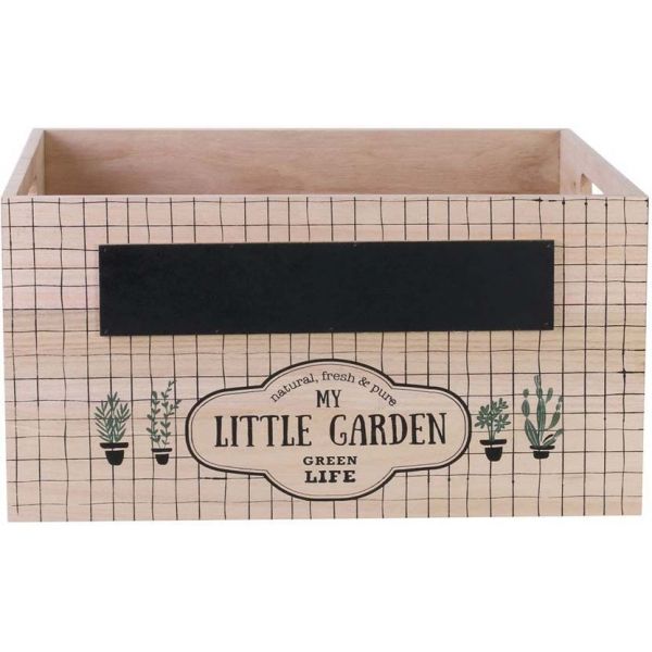 Caisses gigognes en bois ardoise My Little Garden (Lot de 2) - 22,90