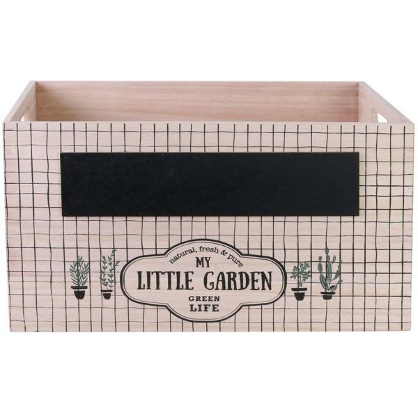 Caisses gigognes en bois ardoise My Little Garden (Lot de 2) - 5