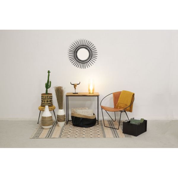 Caisses de rangement en métal laqué noir mat (Lot de 3) - AUBRY GASPARD