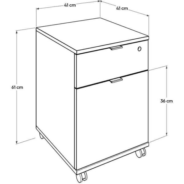 Caisson de rangement sur roulettes Ria - ASI-1547