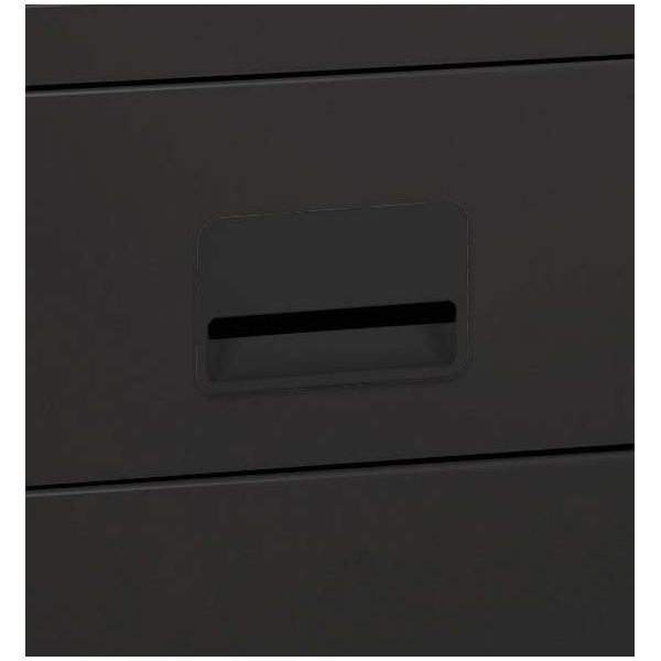 Caisson de rangement 3 tiroirs en acier sur roulettes - 5