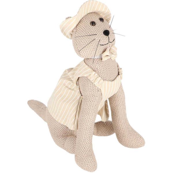 Cale-porte en tissu animal habillé
