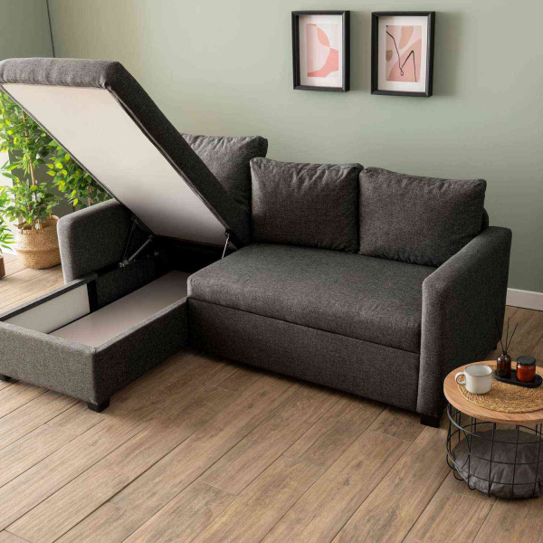 Canapé d'angle convertible avec rangement Kado - 1099