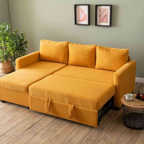 Canapé d'angle convertible avec rangement Kado - 5