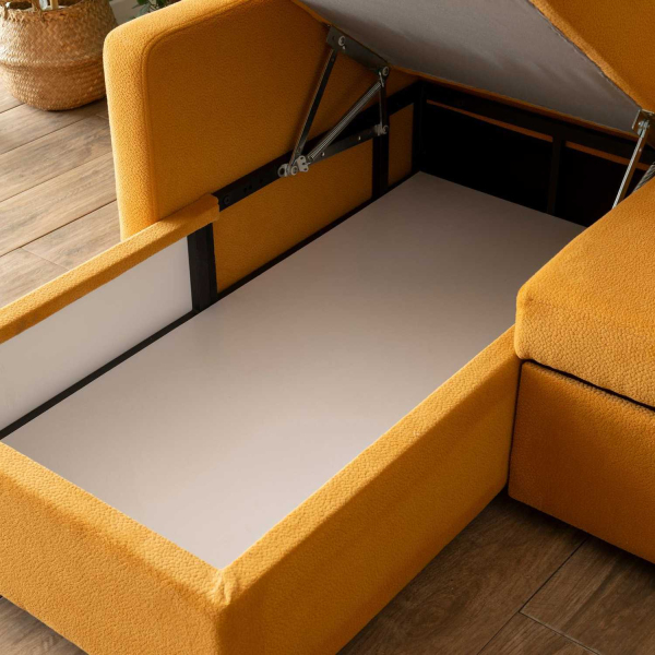 Canapé d'angle convertible avec rangement Kado - 6