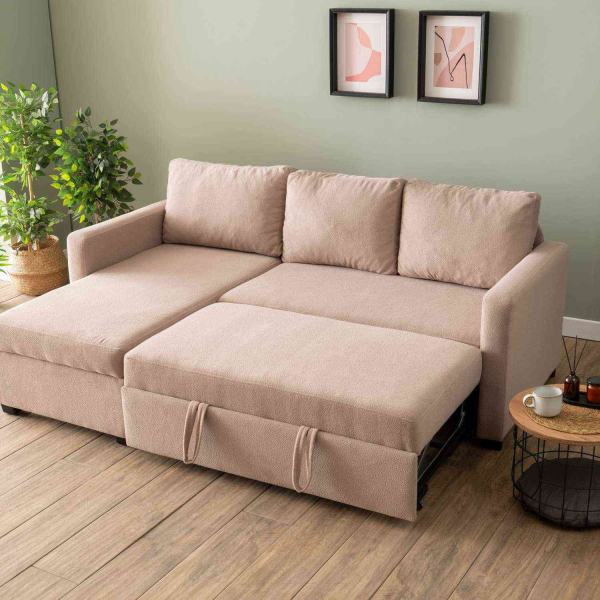 Canapé d'angle convertible avec rangement Kado - 5