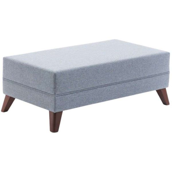 Canapé d'angle convertible en tissu bleu Bella - 5