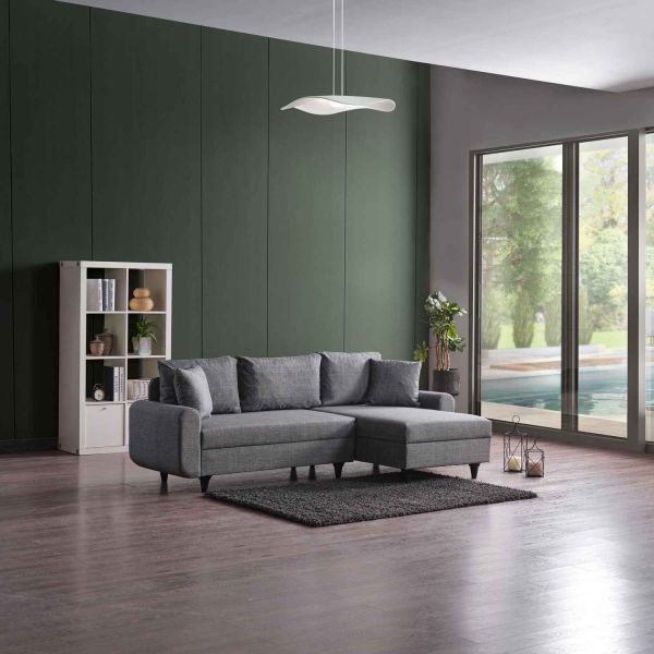 Canapé d'angle 3 places Flavia - HANAH HOME