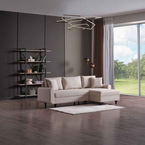 Canapé d'angle 3 places Flavia - HANAH HOME