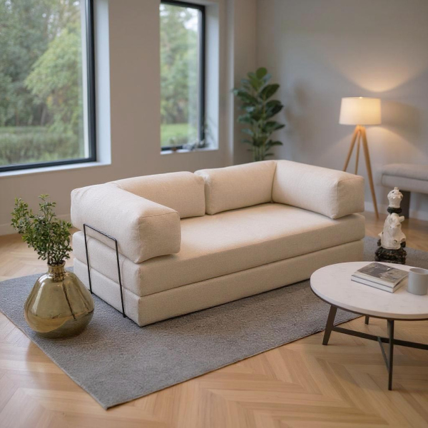 Canapé chauffeuse 3 places en chenille Comfort - HANAH HOME
