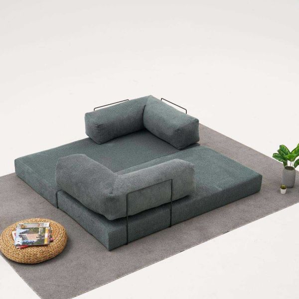 Canapé chauffeuse 3 places en chenille Comfort - 6