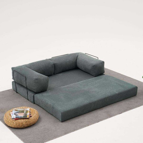 Canapé chauffeuse 3 places en chenille Comfort - HANAH HOME