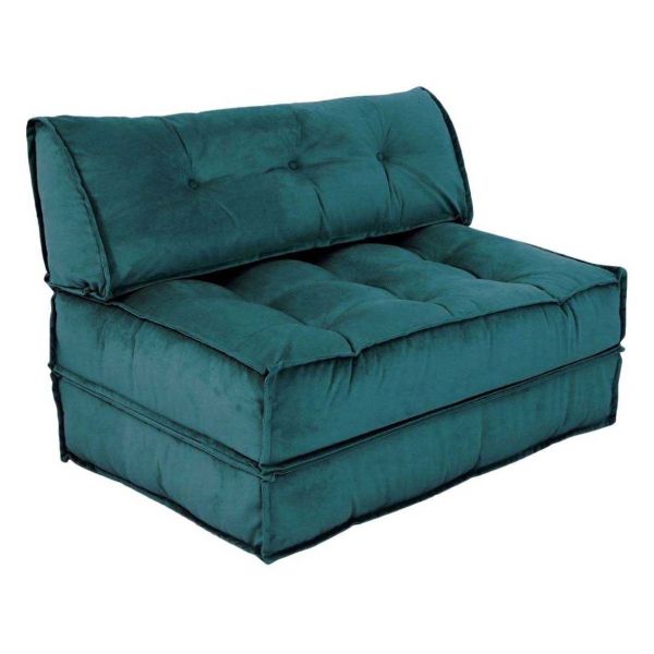 Canapé chauffeuse 2 places velours Mocca