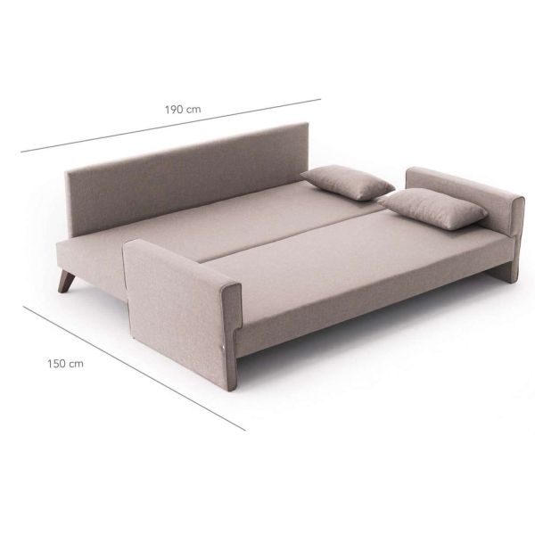 Canapé convertible 3 places en tissu Bella - 2099,99