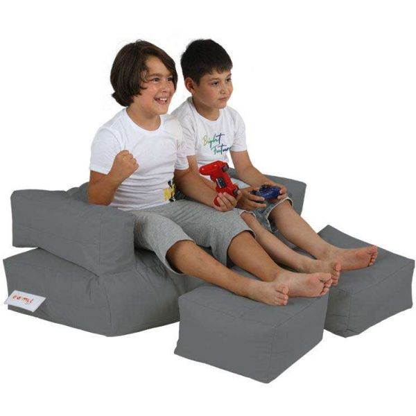 Canapé enfant avec poufs intérieur extérieur Kids - ASI-0566