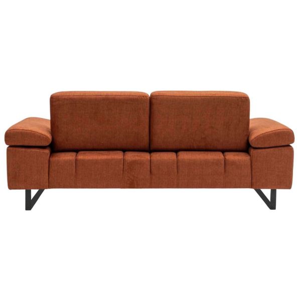 Canapé moderne en tissu orange Mustang - 5