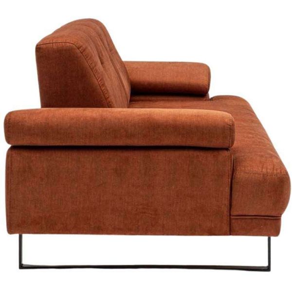 Canapé moderne en tissu orange Mustang - 929