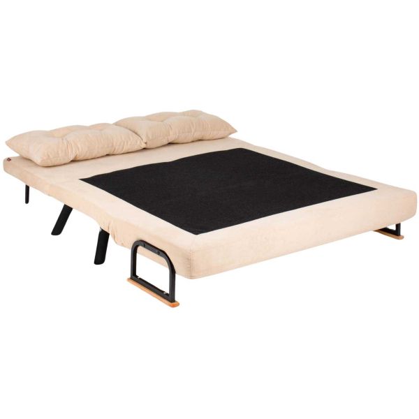 Canapé 2 places convertible en tissu Sando - 389