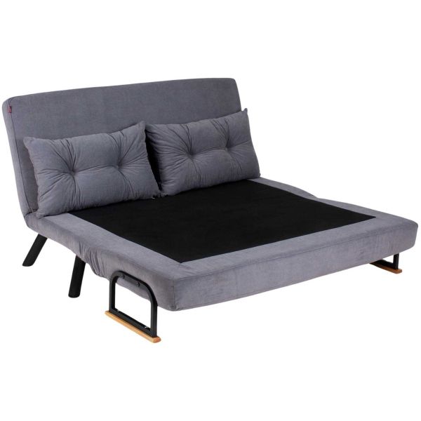 Canapé 2 places convertible en tissu Sando - 389