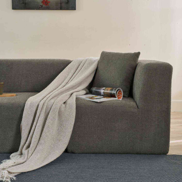 Canapé 3 places en tissu Raks - 8