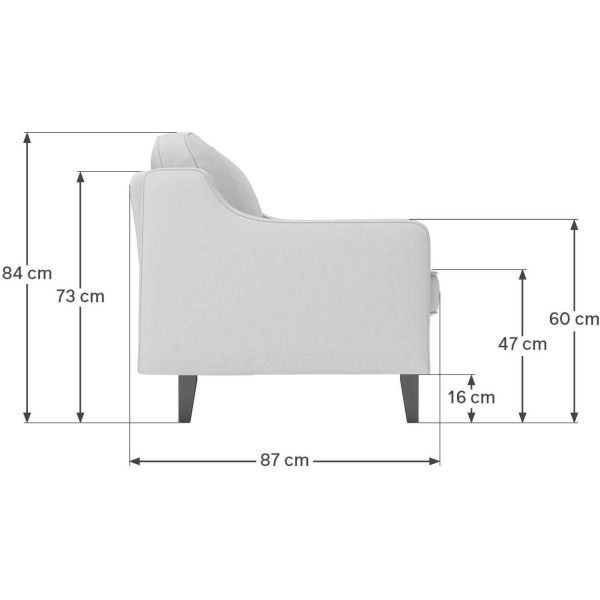 Canapé 2 places en tissu Robin - 719