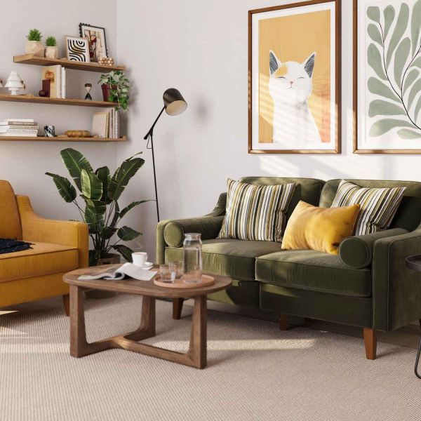 Canapé 2 places en tissu Robin - 7