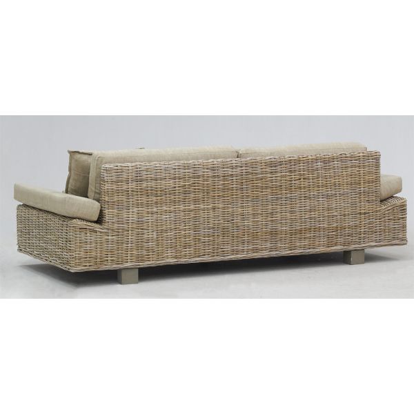 Canapé en poelet et tissu meridional - AUB-0155