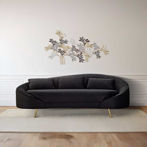 Canapé en tissu 3 places Oslo 185 x 84 x 68 cm - 8
