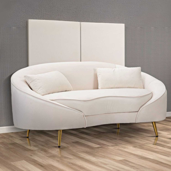 Canapé en tissu 2 places Oslo 148 x 84 x 68 cm - MAURO FERRETTI