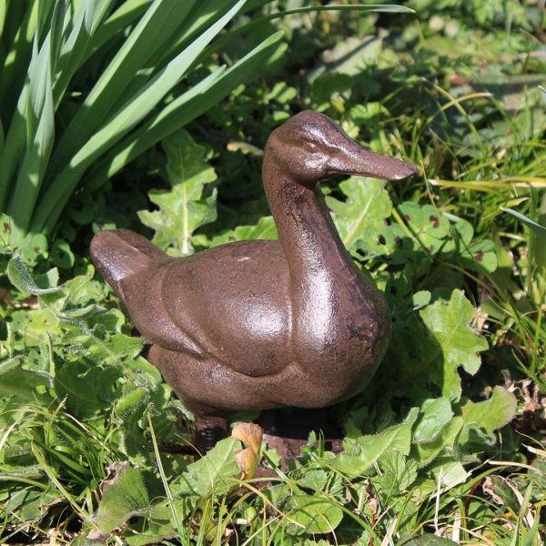 Canard décoratif en fonte 18 x 7 x 19 cm - LA GRANDE PRAIRIE