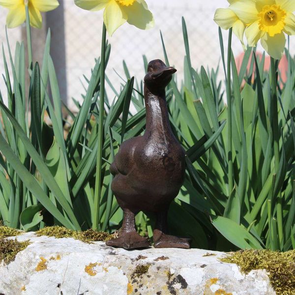 Canard décoratif en fonte 18 x 7 x 19 cm - 16,90