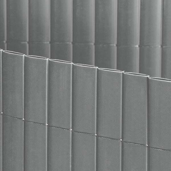 Canisse en PVC gris perle double face qualité + - 45,80