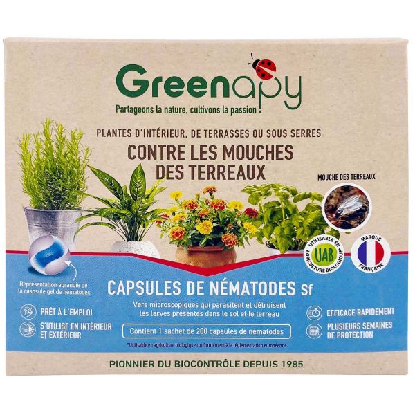 Capsules de nématodes anti mouches des terreaux - 