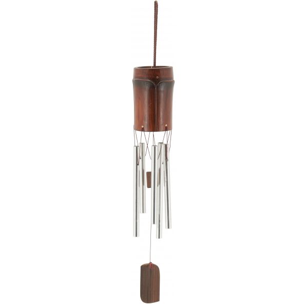 Carillon en bambou et métal 45 cm