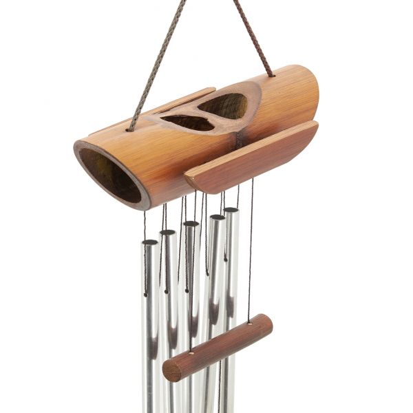 Carillon en bambou et métal 50 cm - AUB-3569