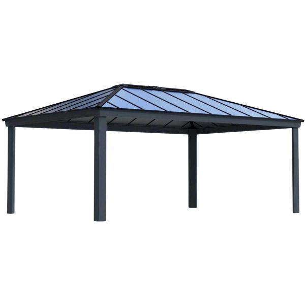 Carport en aluminium et polycarbonate Colorado double