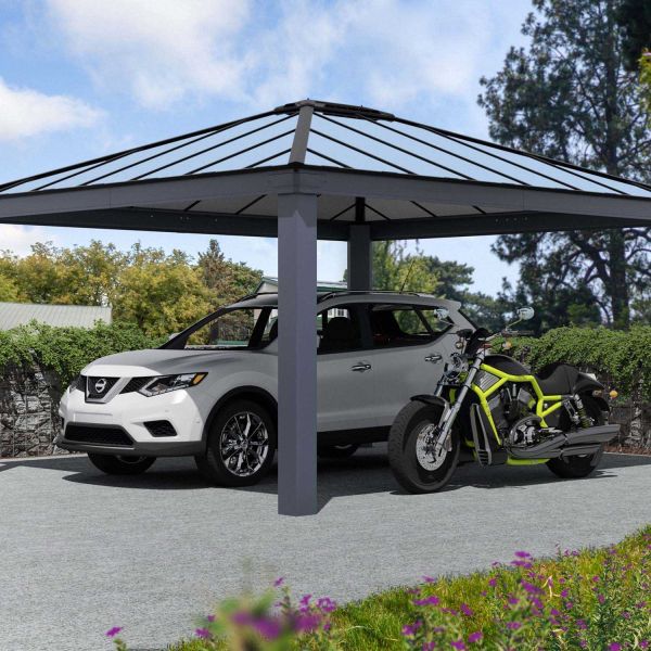 Carport en aluminium et polycarbonate Colorado - Canopia by Palram