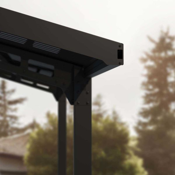 Carport en aluminium et polycarbonate Sydney wave - 5
