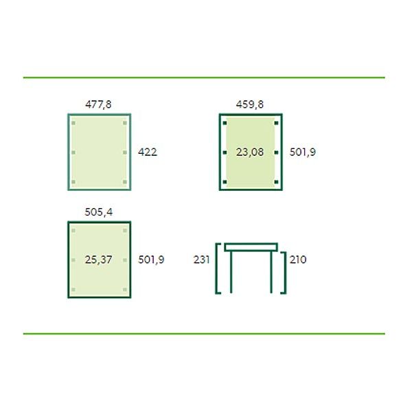 Carport double en bois Basic - GAS-0120