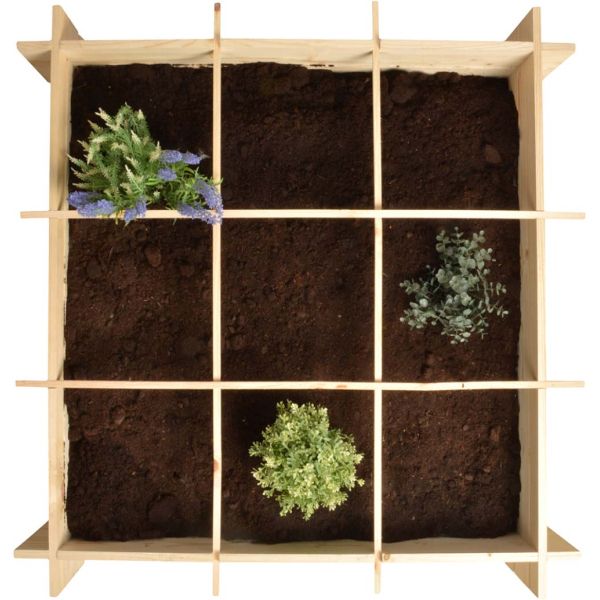 Carré potager en bois 1 mètre - 