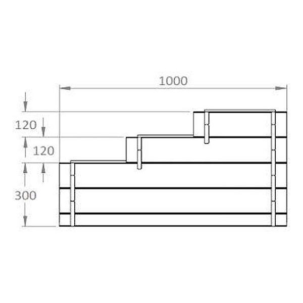 Carré potager 3 étages Up - BUR-0398