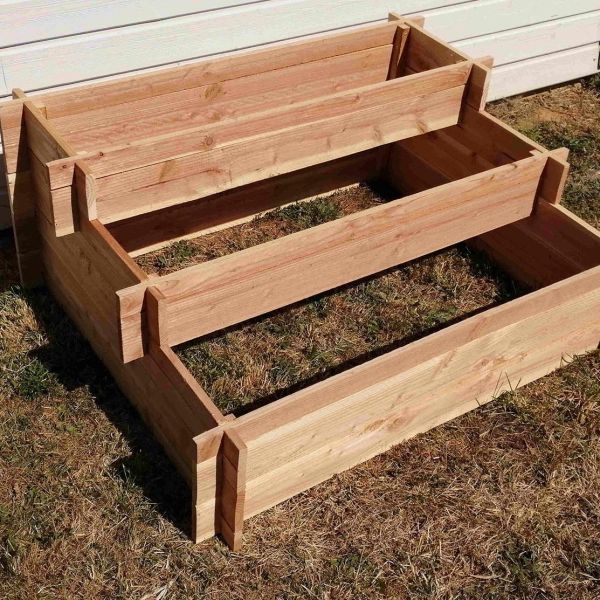 Carré potager 3 étages en bois de douglas - 5