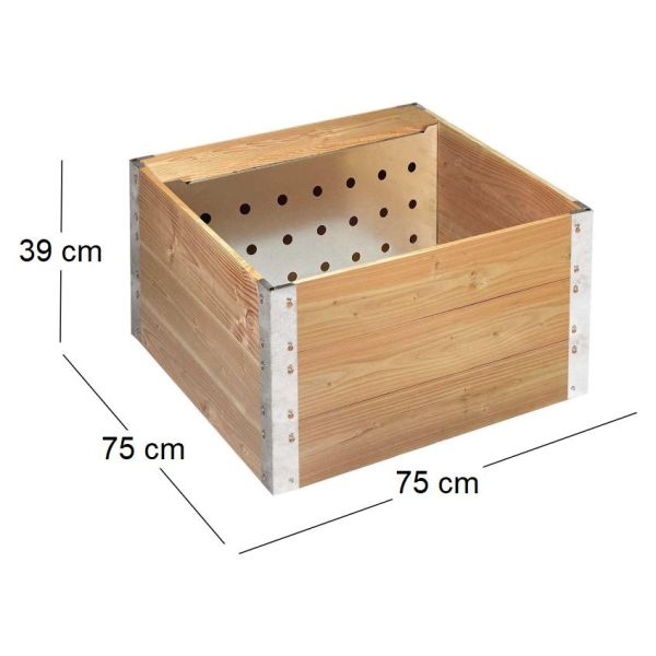 Carré potager 220 litres avec composteur intégré 45 litres - GUI-0184