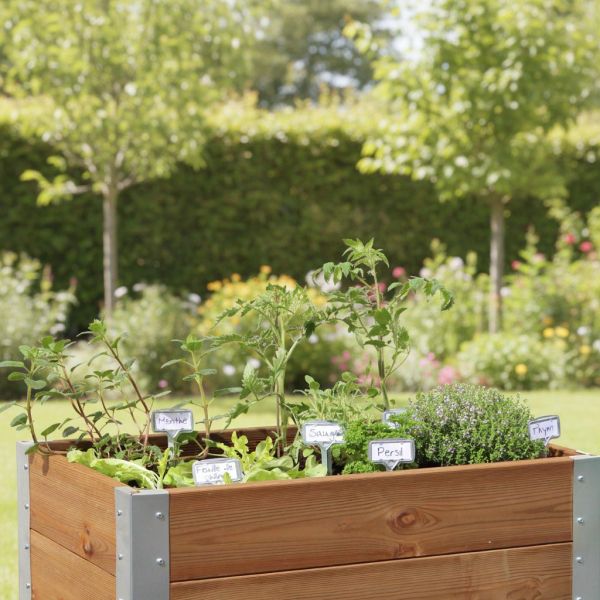 Carré potager 220 litres avec composteur intégré 45 litres - GUILLOUARD