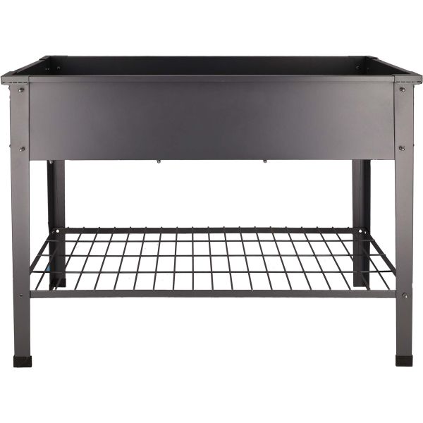 Carré potager en métal anthracite