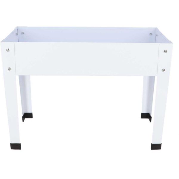 Carré potager en métal blanc - 33,90